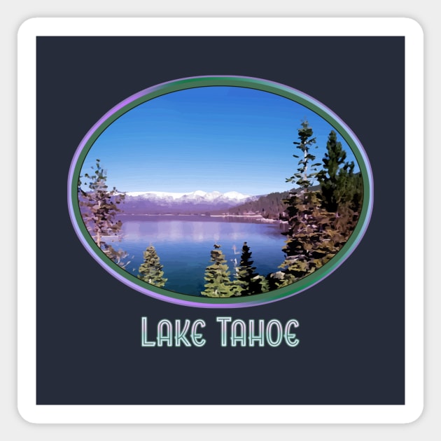 Lake Tahoe - California - Sierra Mountains Scenic Sticker by jdunster